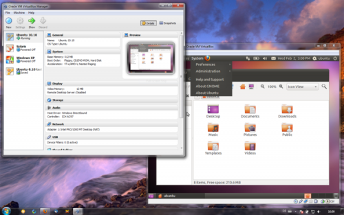 โปรแกรมจำลองวินโดวส์ VirtualBox โปรแกรมจำลองวินโดวส์ VirtualBox