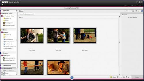 โปรแกรม Nero Kwik Media