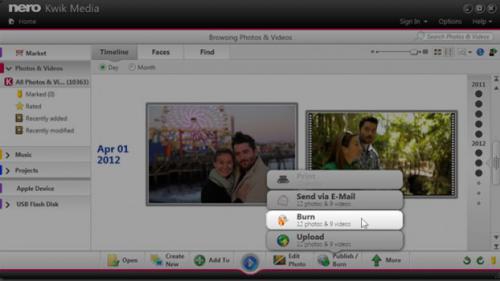 โหลดโปรแกรม Nero Kwik Media