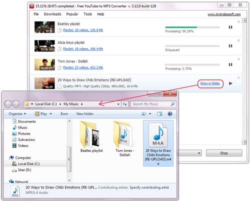 Free YouTube to MP3 Converter (โปรแกรมโหลด Youtube เป็น MP3 ฟรี) : 