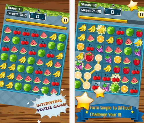 เกมส์จับคู่ผลไม้ Fruits Connect เกมส์จับคู่ผลไม้ Fruits Connect