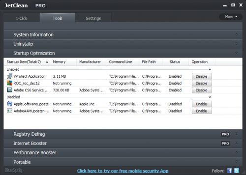 โปรแกรมทำความสะอาดคอม JetClean