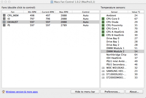 โหลดโปรแกรม Macs Fan Control
