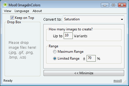 โปรแกรมแต่งภาพ Image Colors