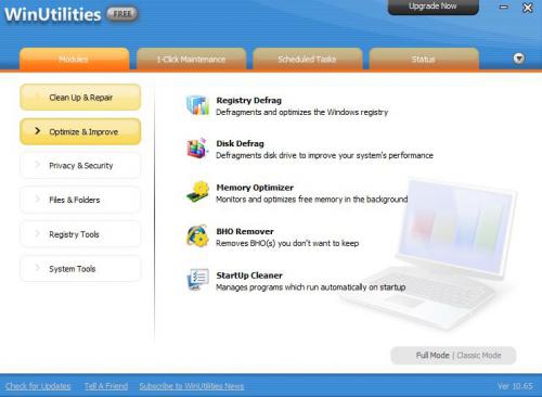 โปรแกรมดูแลเครื่องคอมพิวเตอร์ WinUtilities โปรแกรมดูแลเครื่องคอมพิวเตอร์ WinUtilities