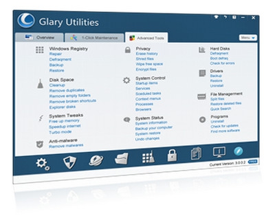 โปรแกรมดูแลเครื่องคอมพิวเตอร์ Glary Utilities FREE