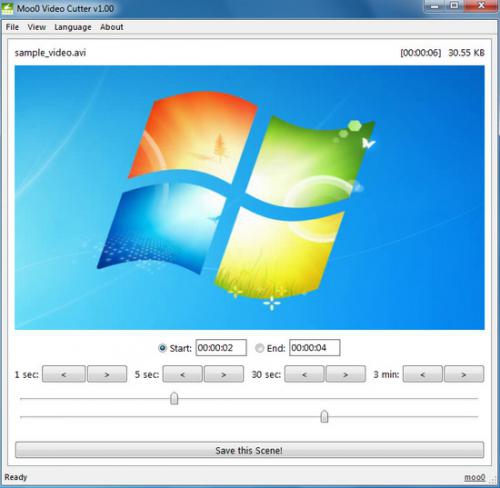 โปรแกรมตัดวิดีโอ Moo0 Video Cutter