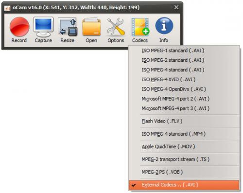 oCam (โปรแกรม oCam บันทึกวิดีโอหน้าจอ ใช้ฟรี) : 