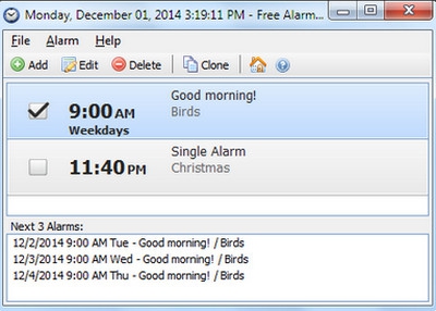 โปรแกรมนาฬิกาปลุกฟรี Free Alarm Clock โปรแกรมนาฬิกาปลุกฟรี Free Alarm Clock