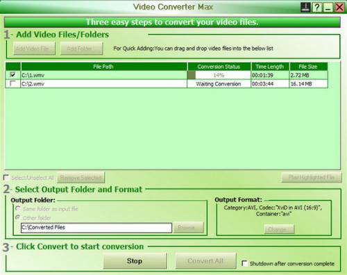 โปรแกรมแปลงไฟล์วิดีโอ Free Video Converter
