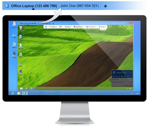 โปรแกรมควบคุมเครื่องคอมระยะไกล TeamViewer