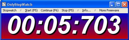 OnlyStopWatch (โปรแกรมนาฬิกาจับเวลาฟรี) : 