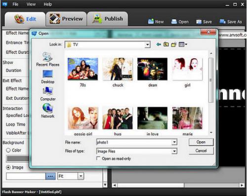 โปรแกรมสร้างแบนเนอร์ AnvSoft Flash Banner Maker โปรแกรมสร้างแบนเนอร์ AnvSoft Flash Banner Maker