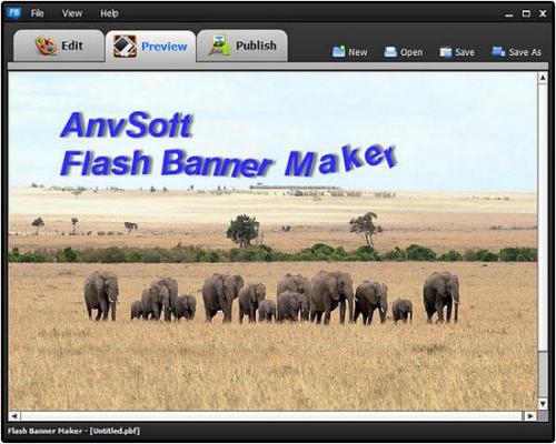 โปรแกรมแต่งรูป AnvSoft Flash Banner Maker โปรแกรมแต่งรูป AnvSoft Flash Banner Maker