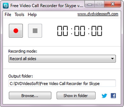 โปรแกรมอัดวิดีโอ อัดเสียง Skype