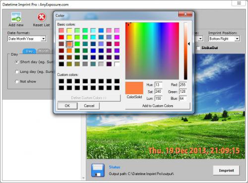 โปรแกรมพิมพ์วันที่ในรูป Datetime Imprint Pro