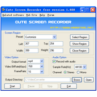 Cute Screen Recorder Free : 