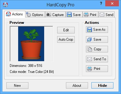 โปรแกรมจับภาพหน้าจอ HardCopy Pro โปรแกรมจับภาพหน้าจอ HardCopy Pro