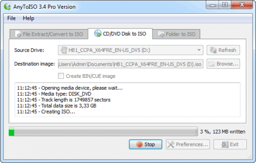 โปรแกรมไรท์ไฟล์ ISO
