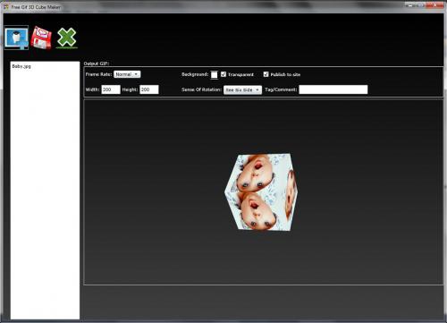โปรแกรมแต่งรูป Free GIF 3D Cube Maker
