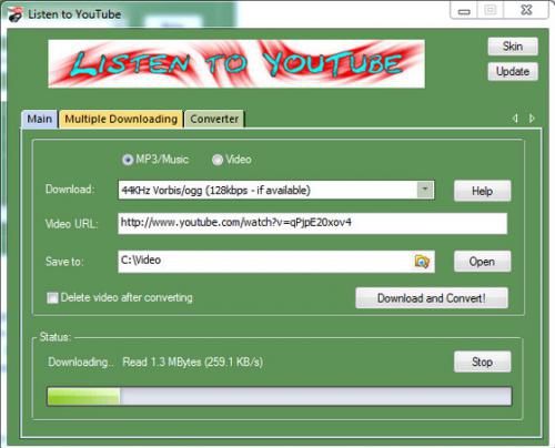 โปรแกรมโหลดเพลงยูทูป Listen To YouTube โปรแกรมโหลดเพลงยูทูป Listen To YouTube