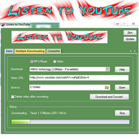 Listen To YouTube (โปรแกรมโหลดเพลงยูทูปฟรี) : 