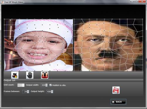 โปรแกรมแต่งรูป Free GIF Morph Maker