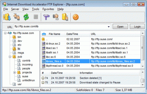 โหลดโปรแกรม Internet Download Accelerator