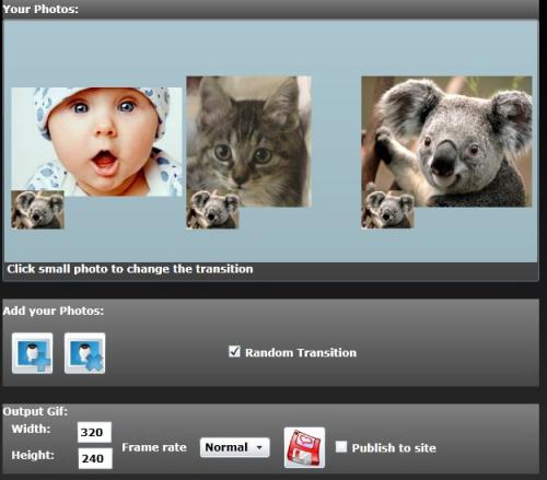โปรแกรม Free GIF Slideshow Maker