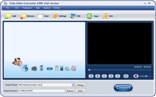 โปรแกรมแปลงไฟล์ Cute Video Converter โปรแกรมแปลงไฟล์ Cute Video Converter