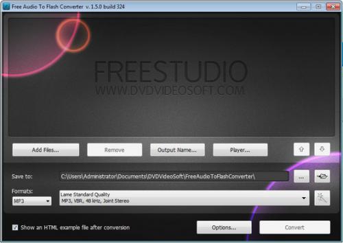โปรแกรมแปลงไฟล์เสียง เป็น Flash MP3