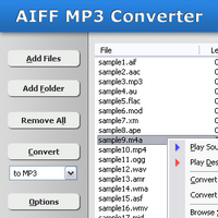 AIFF MP3 Converter (โปรแกรมแปลงไฟล์ AIFF เป็น MP3 และ WAV) : 