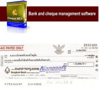 Nanosoft Cheque.NET (โปรแกรมสั่งจ่ายเช็คธนาคาร พิมพ์เช็คครบวงจร)