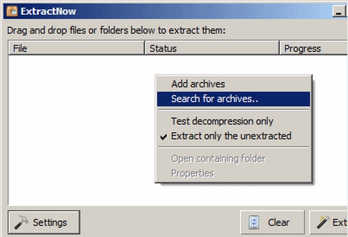 ExtractNow (โปรแกรม Unzip ไฟล์ แตกไฟล์ทีละหลายๆ ตัวพร้อมกัน) : ExtractNow (โปรแกรม Unzip ไฟล์ แตกไฟล์ทีละหลายๆ ตัวพร้อมกัน) :