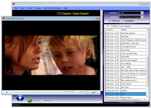 โปรแกรมดูทีวี Readon TV Movie Radio Player