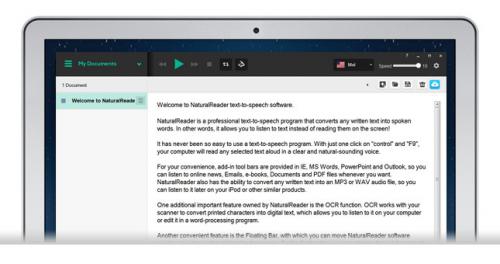 โปรแกรมอ่านออกเสียง NaturalReader 12