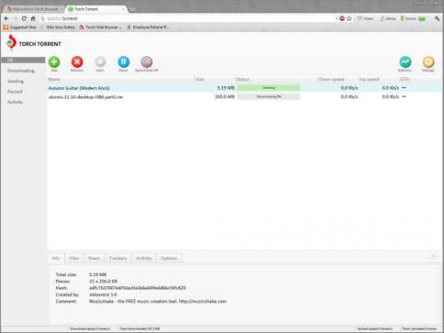 ดาวน์โหลดโปรแกรมเว็บบราวเซอร์ Torch Browser