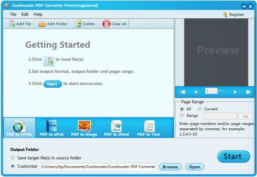 โปรแกรมแปลงไฟล์ Coolmuster PDF Converter Pro