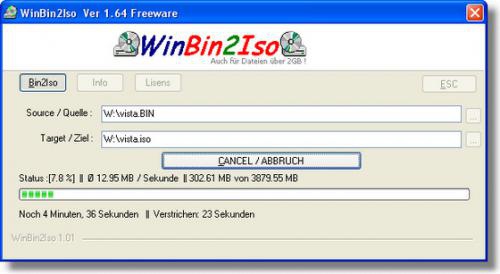 โปรแกรมแปลงไฟล์ BIN เป็น ISO โปรแกรมแปลงไฟล์ BIN เป็น ISO