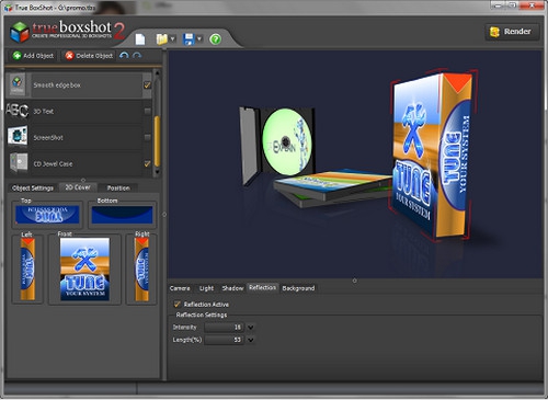 โปรแกรมออกแบบกล่อง True BoxShot