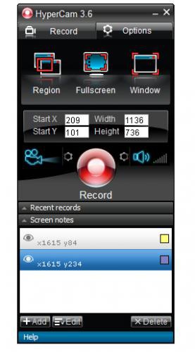 โปรแกรมอัดวิดีโอหน้าจอ HyperCam