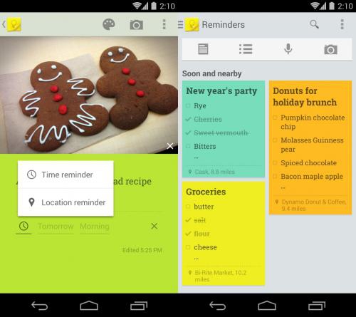 สมุดโน้ต Google Keep, สมุดโน้ต Google Keep,