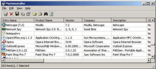 โปรแกรมลบโปรแกรม MyUninstaller โปรแกรมลบโปรแกรม MyUninstaller