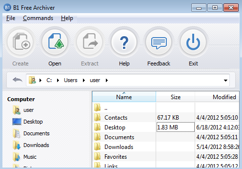 โปรแกรมบีบอัดข้อมูล B1 Free Archiver โปรแกรมบีบอัดข้อมูล B1 Free Archiver