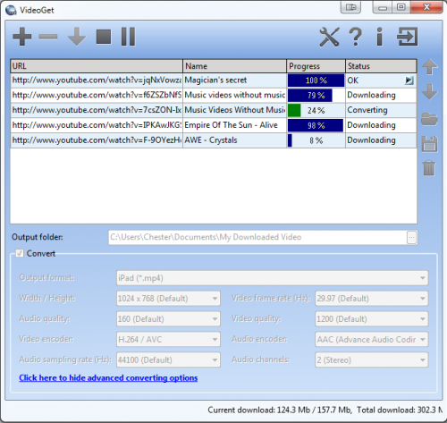 โปรแกรมแปลงไฟล์ VideoGet