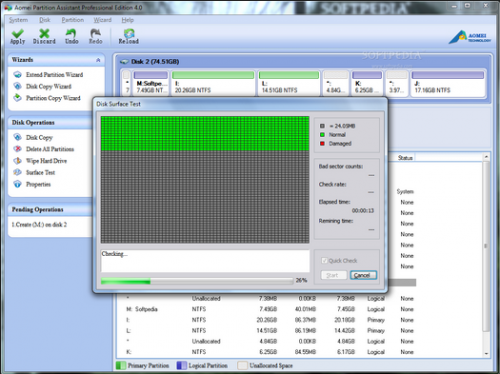 AOMEI Partition Assistant โปรแกรมจัดการฮาร์ดดิสก์