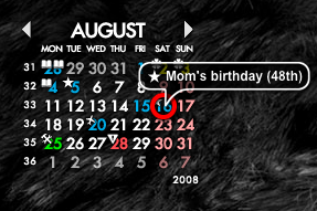โปรแกรม Rainlendar Lite โปรแกรม Rainlendar Lite