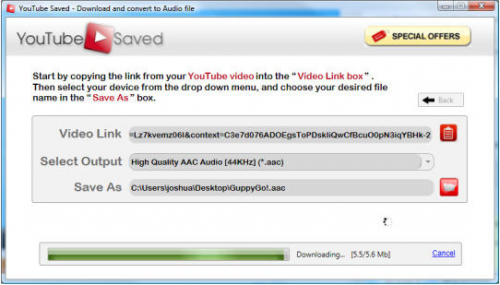 โปรแกรมดาวน์โหลดไฟล์ยูทูป