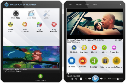 โปรแกรมแปลงไฟล์ Media Player Morpher