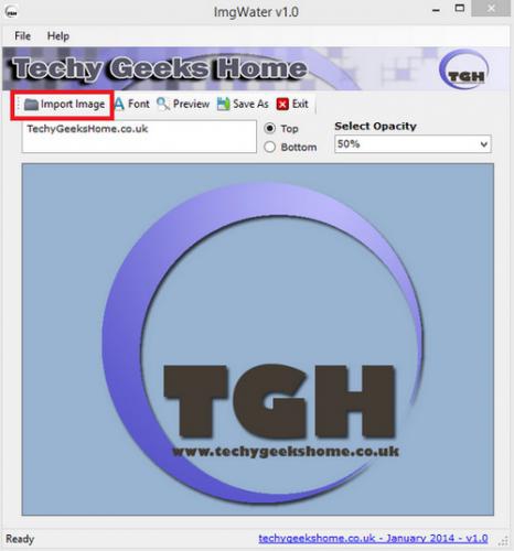 โปรแกรมแต่งรูป ImgWater